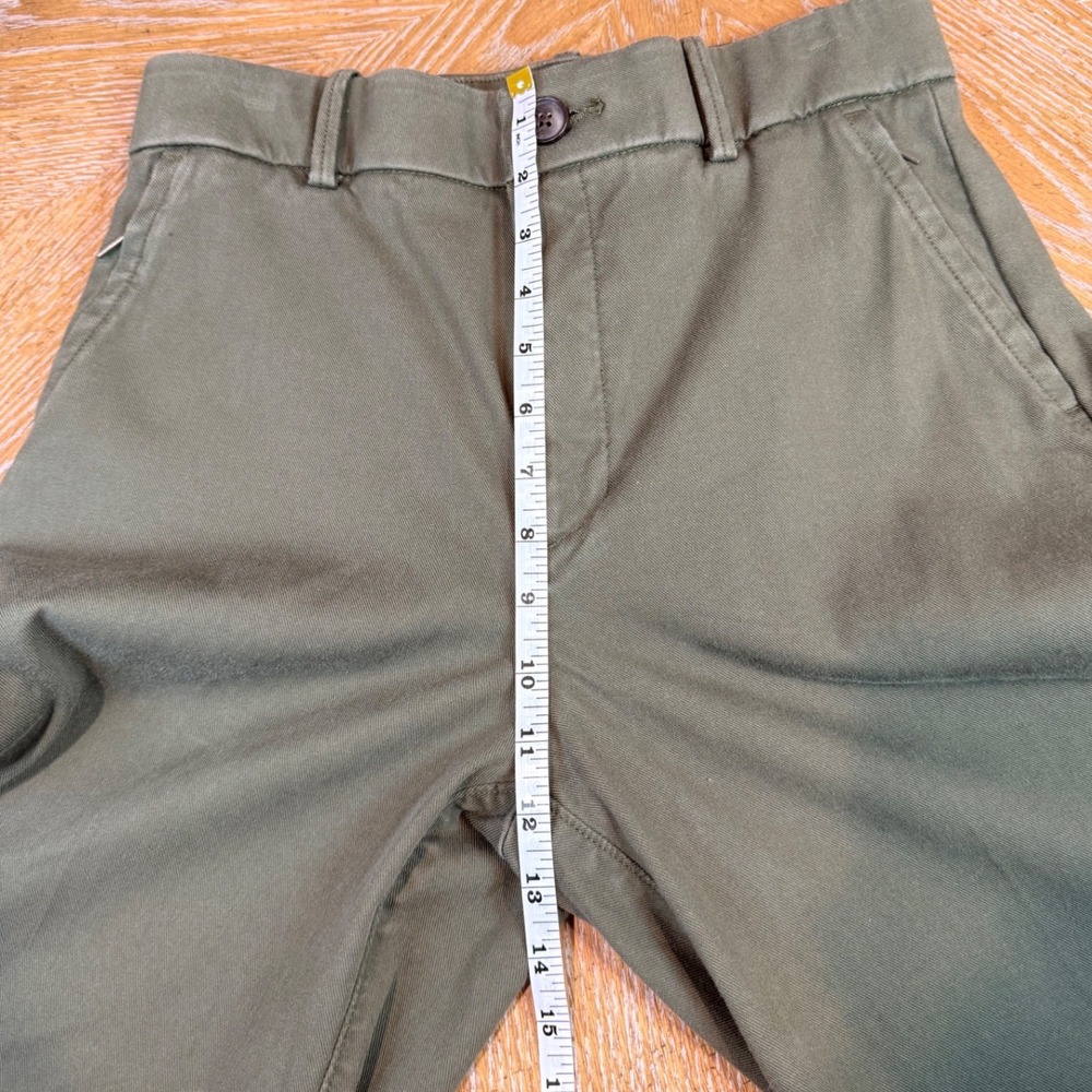 SPANX Stretch Twill Cropped Wide Leg Pant Green Size Medium - Picture 8 of 9